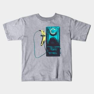 Vintage Banana Public Telephone Kids T-Shirt